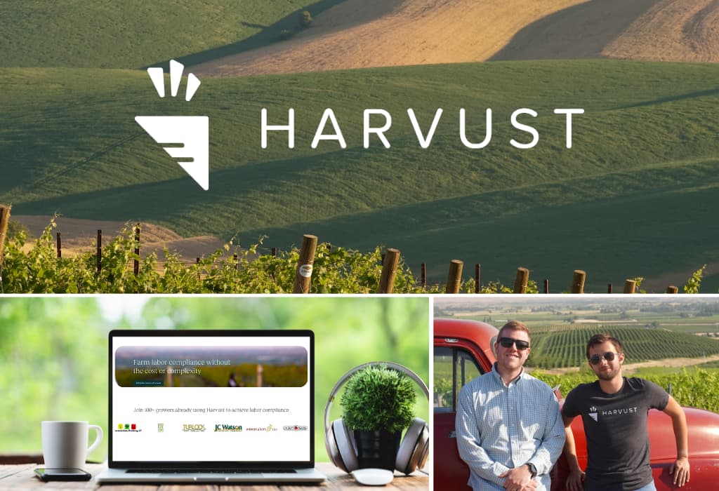 Images of Harvust Co owners, Riley Clubb and James Hall